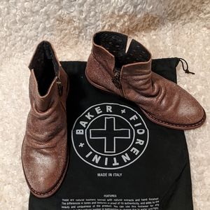 Fiorentini and Baker Brown leather ankle boots Size 36